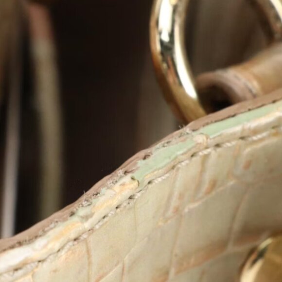 Brahmin Amelia Two-Way Bucket Bag in Oasis Melbourne Croc Embossed Leather - Picture 9 of 9